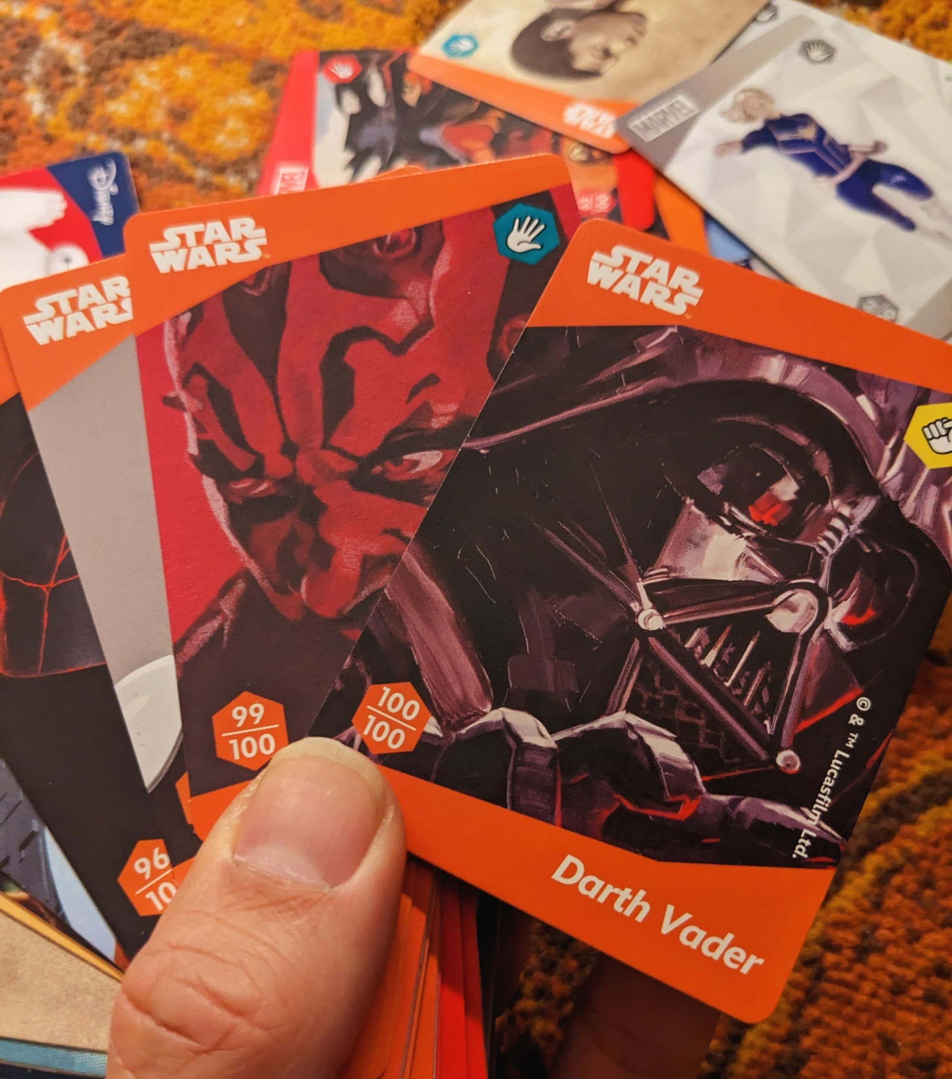 Disney cards featuring Darth Vader.