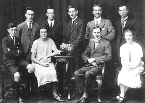 Photo from 1926 of original staff