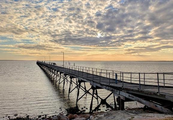 Jetty poking into Murat Bay from the Ceduna foreshore