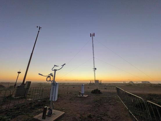 Weather station at Nullabor Roadhouse
