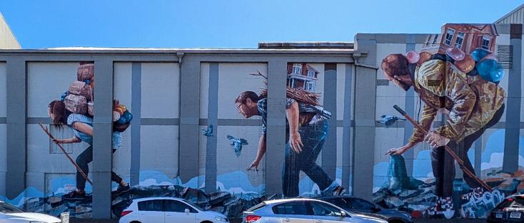 Street art by Fintan Magee